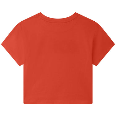 Playera corta MICHAEL KORS roja para niñas y adolescentes
